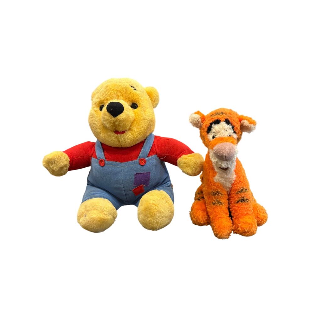 Disney Winnie The Pooh Bear Hug 'N Wiggle Plush Talking 1997 Wiggles Nose WORKS